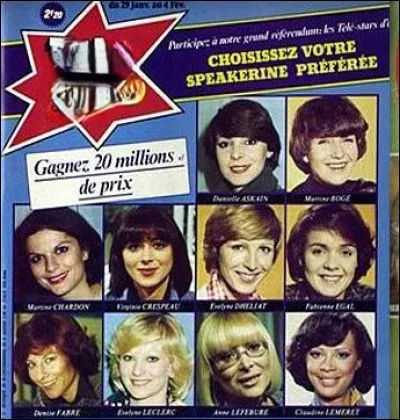 Quelle speakerine était connue pour ses fous rire très communicatifs qui lui ont d'ailleurs valu plusieurs mises à pied ?