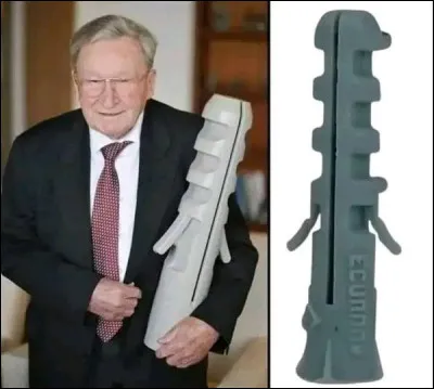 Cet homme a inventé la cheville murale de fixation en plastique déformable. Quel est son nom ?