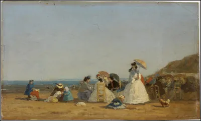 A quel peintre, né à Honfleur, doit-on une série de tableaux représentant la plage de Trouville ?