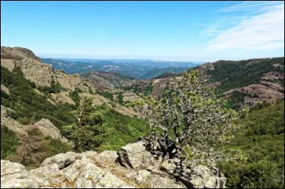 Quel est ce massif montagneux, rattach&eacute; au massif central, qui borde le d&eacute;partement au nord ouest et constitue une zone de partage des eaux entre les bassins atlantique et m&eacute;diterran&eacute;en ?