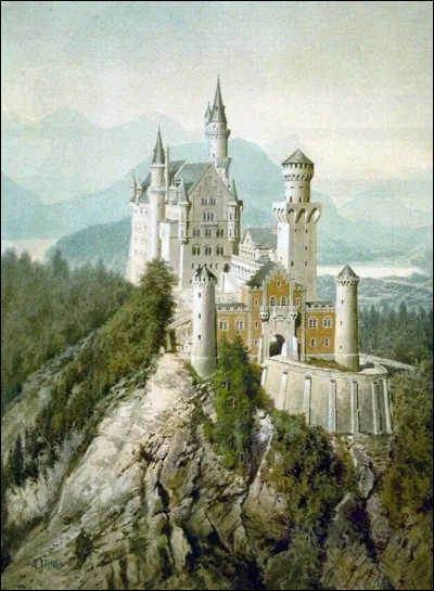 Ce tableau de 1914 a été peint par un célèbre Autrichien. Il représente le château de Neuschwanstein, en Allemagne. Qui l'a exécuté ?