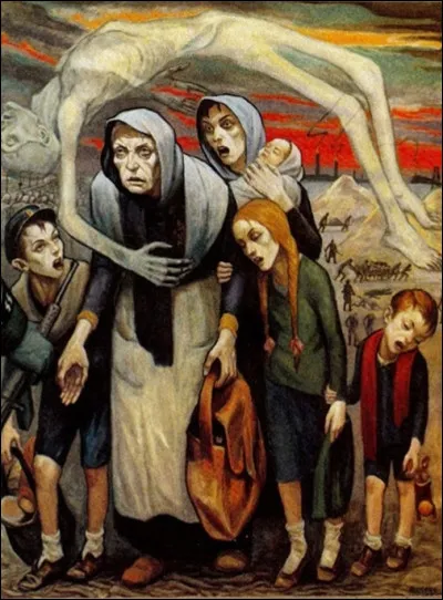 Ce tableau est dû un Français et dénonce les horreurs de la Shoah en montrant des déportés déshumanisés. Qui l'a peint ?
