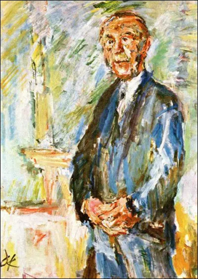 La réalisation de ce portrait a pris environ quatre mois à Oskar Kokoschka pour capturer la personnalité de...