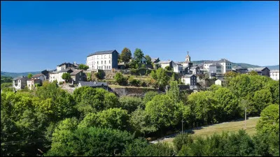 Quel est ce bourg situé dans la partie montagneuse du département en bordure des monts de Lacaune ?