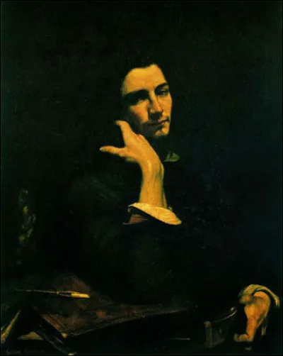 Quel peintre français réaliste est l'auteur de ce tableau autoportrait intitulé ''L'homme à la ceinture de cuir'' ?