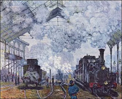 Qui a peint "La Gare Saint-Lazare" ?