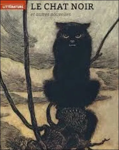 Quel écrivain a publié, en août 1843, la nouvelle fantastique nommée ''Le Chat noir'' ?
