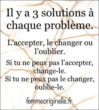 C'est un problème qui, au départ, semble ne présenter aucune solution !