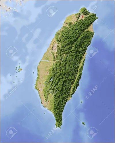 Dans quel hémisphère se situe l'île de Taïwan ?