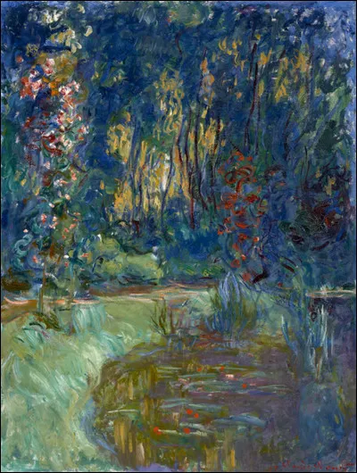 Quel peintre impressionniste est l'auteur de ce tableau intitulé ''Coin de l'étang à Giverny'' ?