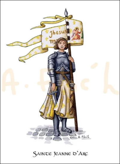 Qui est la Sainte patronne de la France, des soldats, des martyrs et des prisonniers souvent représentée dans une armure masculine avec une croix, une épée et une fleur de lys ?