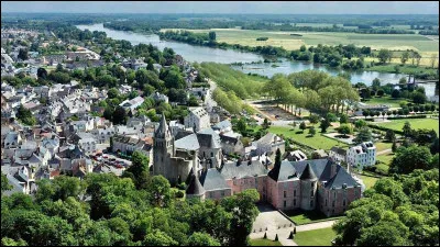 Quelle est cette ville de 6 500 habitants, situ&eacute;e sur les rives de la Loire &agrave; 18 km en aval d'Orl&eacute;ans ?