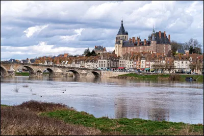 Quelle est cette ville de 13 300 habitants, situ&eacute;e sur la rive droite de la Loire, en amont d'Orl&eacute;ans ?