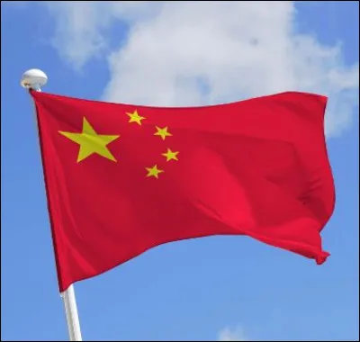 Sur la photo, est-ce bien le drapeau de la Chine ?