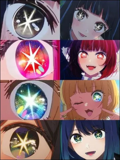 Que signifie les étoiles dans les yeux des personnages ?