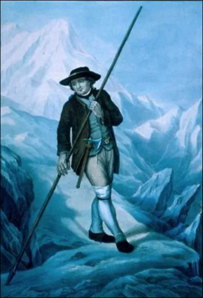 Quel guide de montagne a mis le pied pour la première fois sur le sommet du Mont Blanc (4 805 m) en 1786 ?
