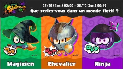 Quel camp a gagn&eacute; le Splatfest Magicien vs Chevalier vs Ninja ?