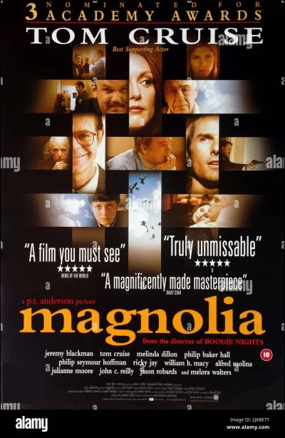 Le film "Magnolia" de Paul Thomas Anderson n'a pas été récompensé par la Palme d'or à Cannes.