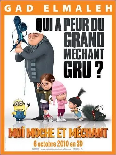 Quel est le titre en qubcois de 'Moi, moche et mchant' ?