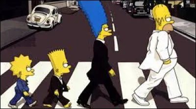 Lequel de ces groupes a été parodié par la famille Simpson ?