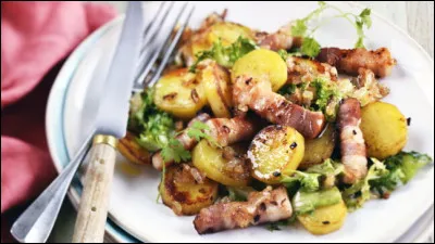 De quoi la salade au lard ardennaise est-elle composée ?