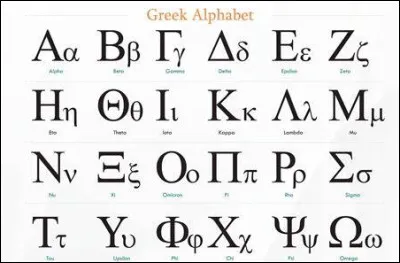 Quelle lettre n'existe pas dans l'alphabet grec ?