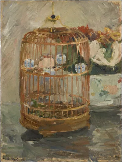 Quelle femme peintre fran&ccedil;aise est l'auteure de ce tableau intitul&eacute; ''La Cage'' ?