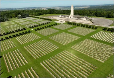 En France, cette ville a été le théâtre d'une bataille sanglante pendant la Première Guerre mondiale, à tel point que cela a déformé les collines de la ville. Son nom est Verdun. 
En quelle année cela s'est-il produit ?