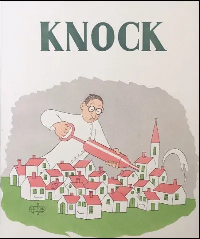 Compl&eacute;tez le titre de la pi&egrave;ce de th&eacute;&acirc;tre de Jules Romains : ''Knock ou le Triomphe de...''.