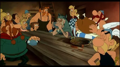 Dans ''Le Coup du menhir'' quand est-ce qu'Ast&eacute;rix comprend que le devin est un faux ?