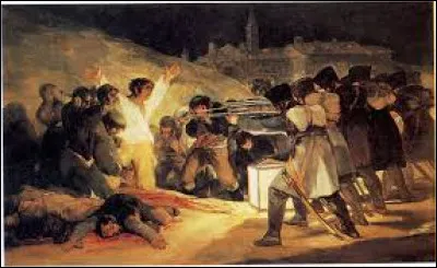 Quel célèbre peintre espagnol du mouvement baroque a réalisé l'uvre "Le Tres de Mayo", représentant des soldats avec des fusils pointés vers des civils ?