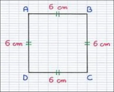 Quels sont le périmètre et l'aire de ce carré ?