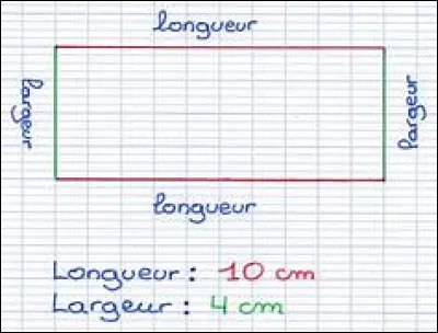 Quels sont le périmètre et l'aire de ce rectangle ?