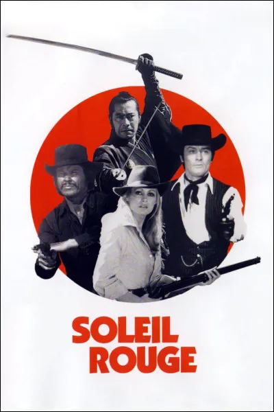 Quel acteur accompagne Ursula Andress dans le long-métrage "Soleil rouge" ?