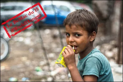 Combien de personnes souffrent de la faim dans le monde aujourd'hui ? Environ...