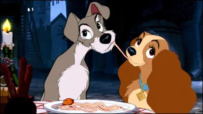 Quel plat la Belle et le Clochard partagent-ils dans le Disney du même nom ?
