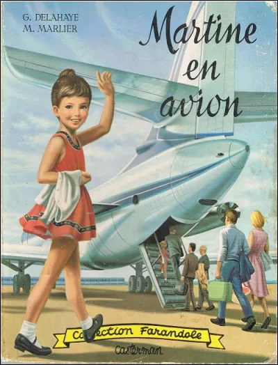 Pour quel pays senvole Martine dans lalbum Martine en avion ?