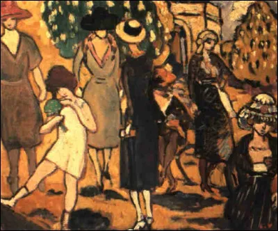 Qui a peint "La promenade à l'Arc de Triomphe" ?