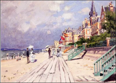 Qui a peint "La promenade à Trouville" ?