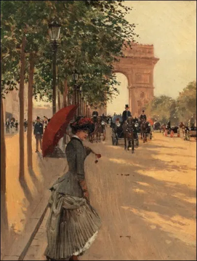 Qui a peint "Promenade près de l'Arc de Triomphe" ?