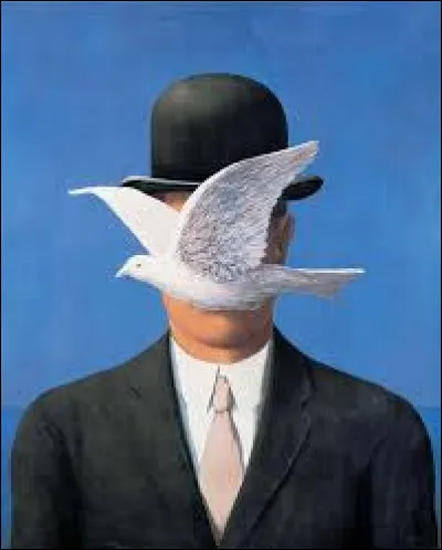 Qui a peint le tableau intitulé "L'Homme au chapeau melon" ?