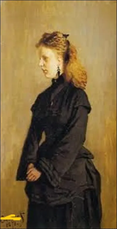 Réalisée en 1871, ''Portrait de Guurtje Van de Stadt'' est une toile de ...
