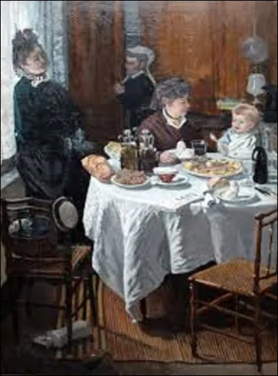 Huile sur toile réalisée en 1868, ''Le Déjeuner'' est une uvre de l'impressionniste...
