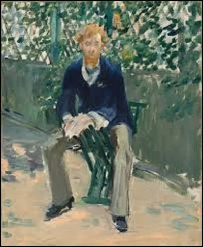 Peint vers 1879, ''George Moore dans le jardin de l'artiste'' est une toile de quel artiste ?