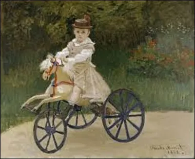 Quel artiste a immortalisé son fils sur son vélo-cheval, en 1872 ?