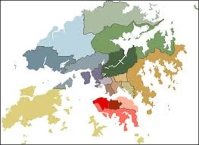 Hong Kong est divisé depuis les années 1980 en 18...