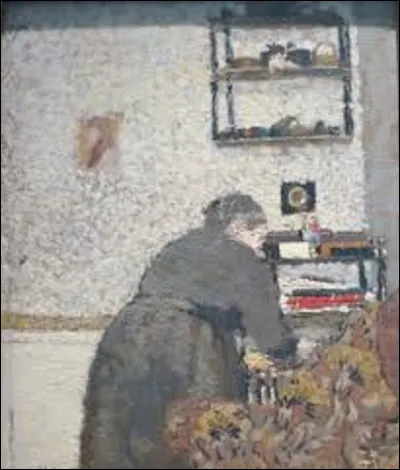 Vers 1893, quel artiste a réalisé le portrait de son épouse dans le salon familial ?