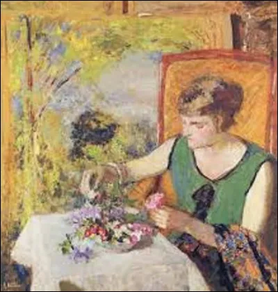 À qui doit-on ''Femme au bouquet'', en 1925 ?