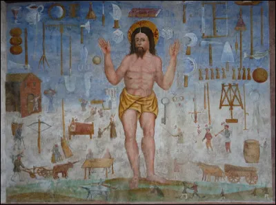 Non seulement impôts et corvées sont de plus en plus lourds, mais sa vie entière est mise en coupe réglée par les interdits, tabous et autres superstitions : vu qu'il ne sait pas lire, on lui dessine comme ici... [quoi donc ?]