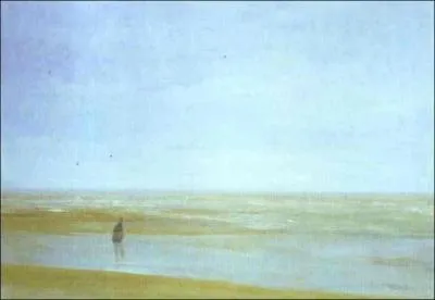 Quel peintre a ralis 'Mer et pluie' ?